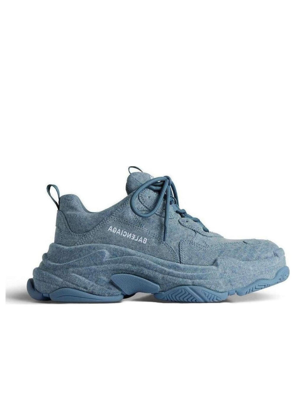 Balenciaga Triple S Denim Sneakers(PLEASE REQUEST YOUR SIZE BEFORE PURCHASING)